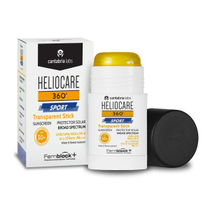 Cantabria Labs / Heliocare 360º Sport Transparent Stick SPF 50+ - Солнцезащитный прозрачный спорт-стик СЗФ 50+ 25 г